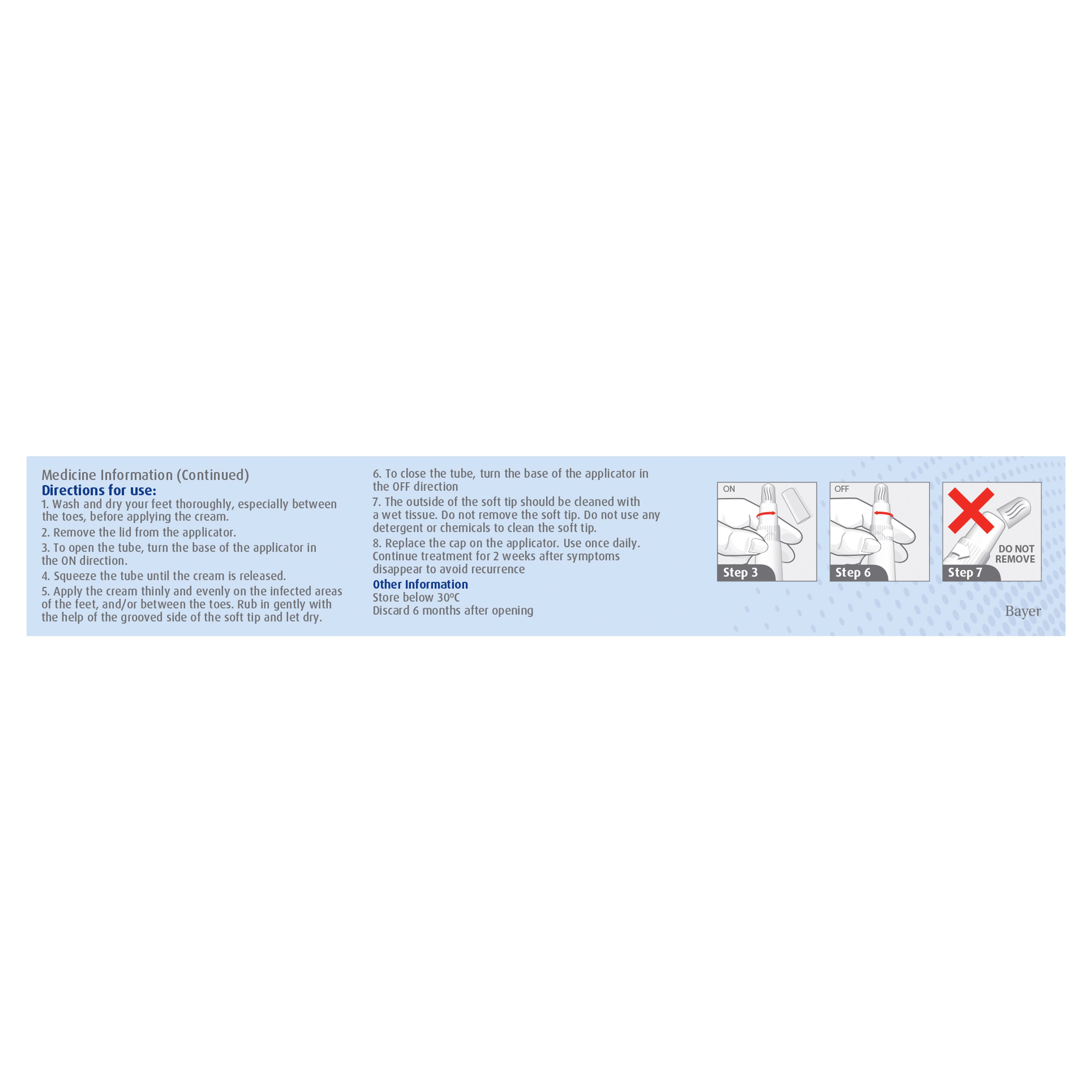 Canesten Once Daily Athlete's Foot Cream with CanesTouch® Applicator