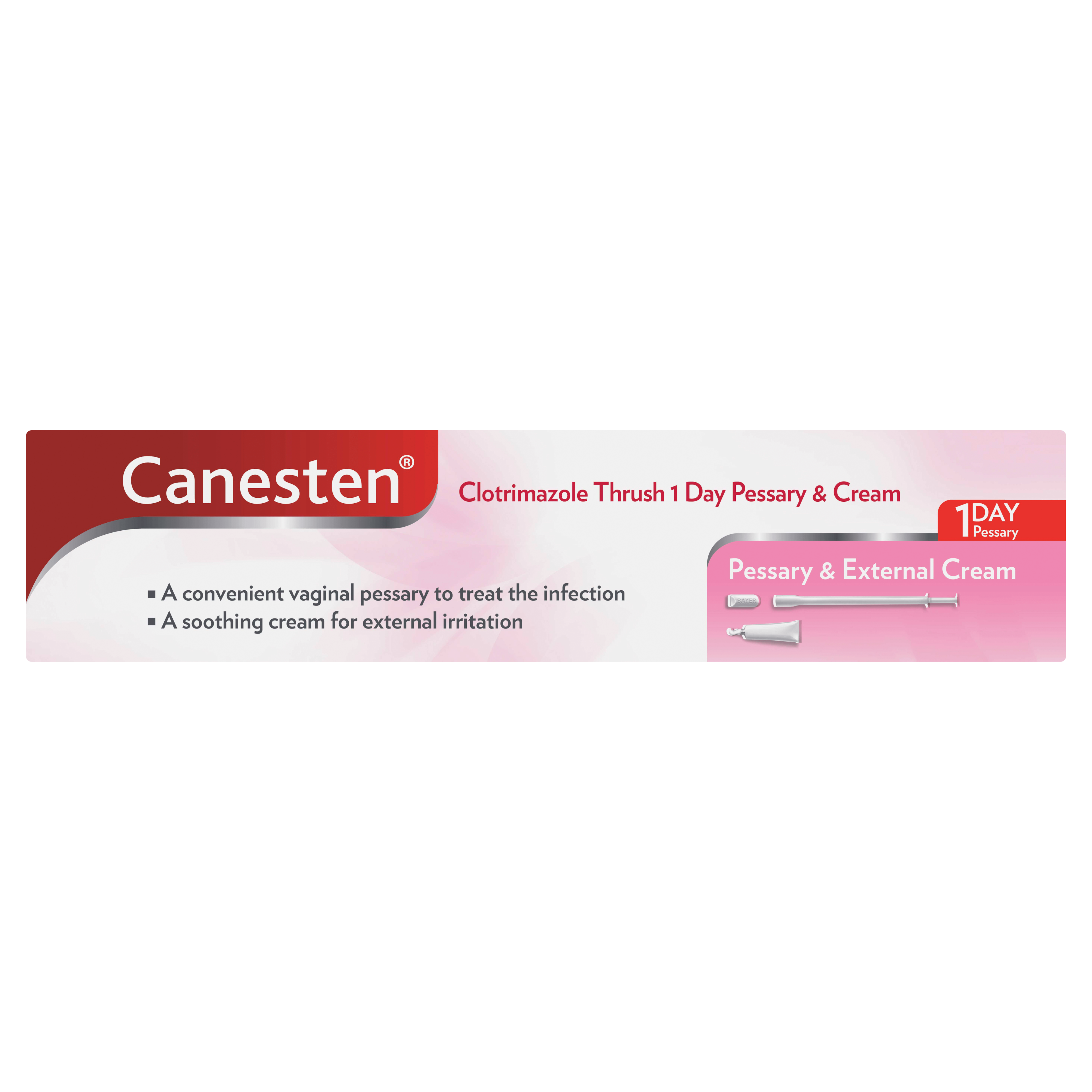 Canesten® 1 Day Pessary + External Cream